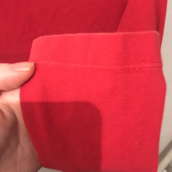 Stellar Cardinal Red Nike Stretchy Cotton Turtleneck 90/10 Cotton Spandex SZ M - Picture 7 of 8